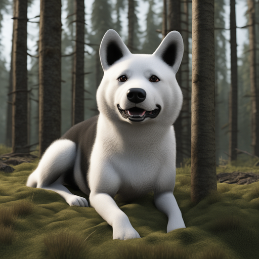 a-realistic-3d-with-high-details-karelian-bear-dog-in-the-forest (1)