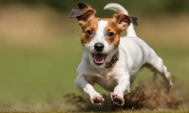 jack russel cazando ratas