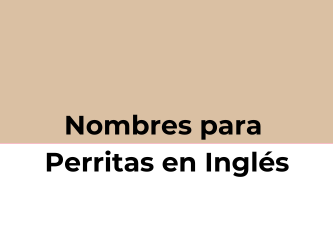 Nombres para perritas en ingles